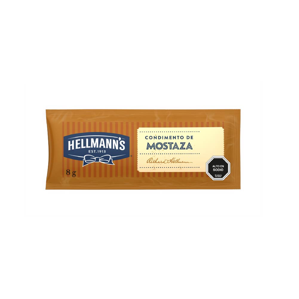 Hellmann's Mostaza Sachet 528x8gr
