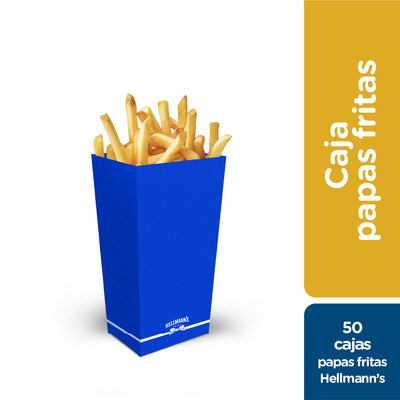 50 Cajas Hellmann´s para papas fritas