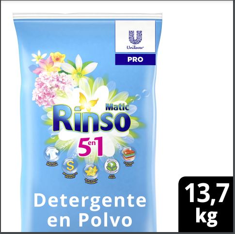 Detergente en Polvo Rinso 13.7KG